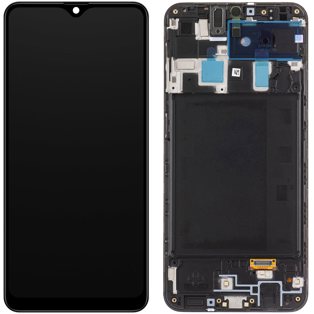 Zaslon s dodirnim ekranom Samsung Galaxy A20 A205, s okvirom, crni, servisni paket GH82-19571A