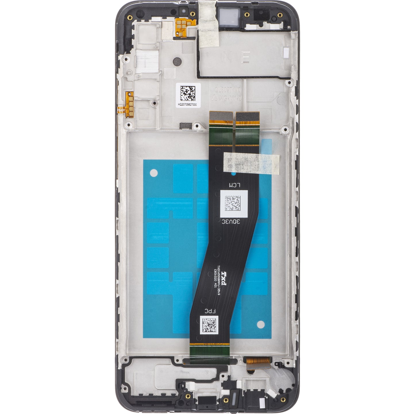 Display s dodirnim zaslonom Samsung Galaxy A02s A025G, s okvirom, crni, servisni paket GH81-20181A