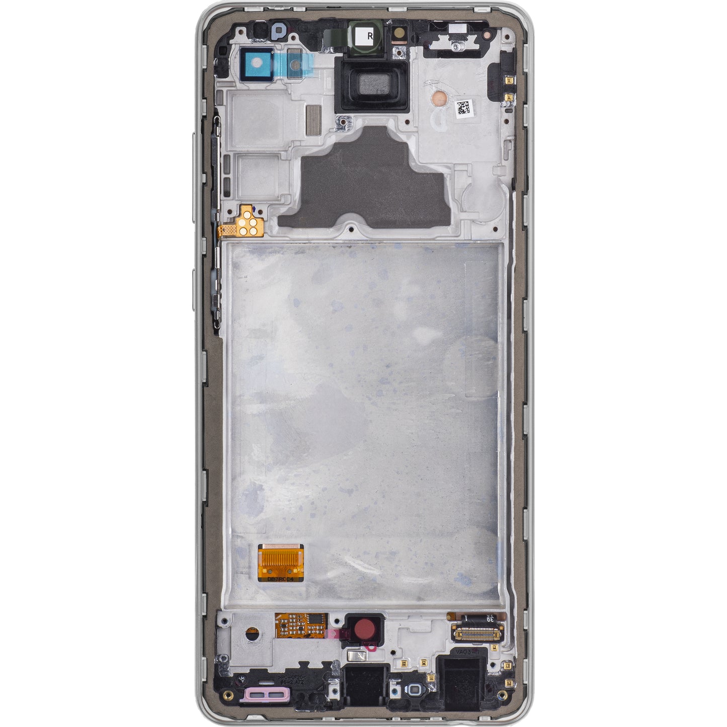 Zaslon s dodirnim ekranom Samsung Galaxy A72 A725 / A72 5G A726, s okvirom, bijeli, servisni paket GH82-25460D