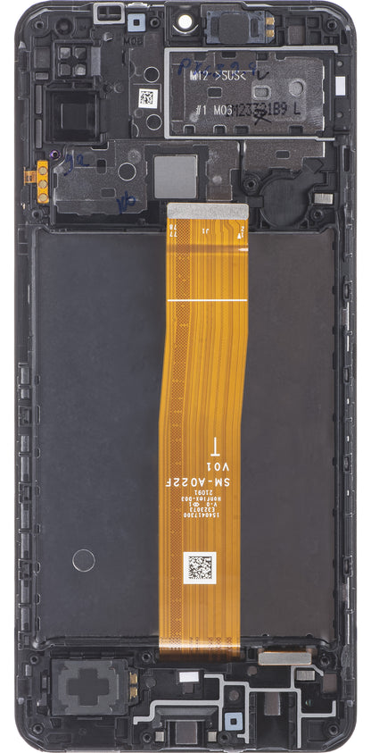 Zaslon s dodirnim ekranom Samsung Galaxy M12 M127, s okvirom, crni, servisni paket GH82-25042A