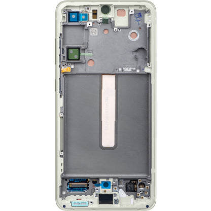 Zaslon s dodirnim ekranom Samsung Galaxy S21 FE 5G G990, s okvirom, zelene boje, paket za servis GH82-26590C