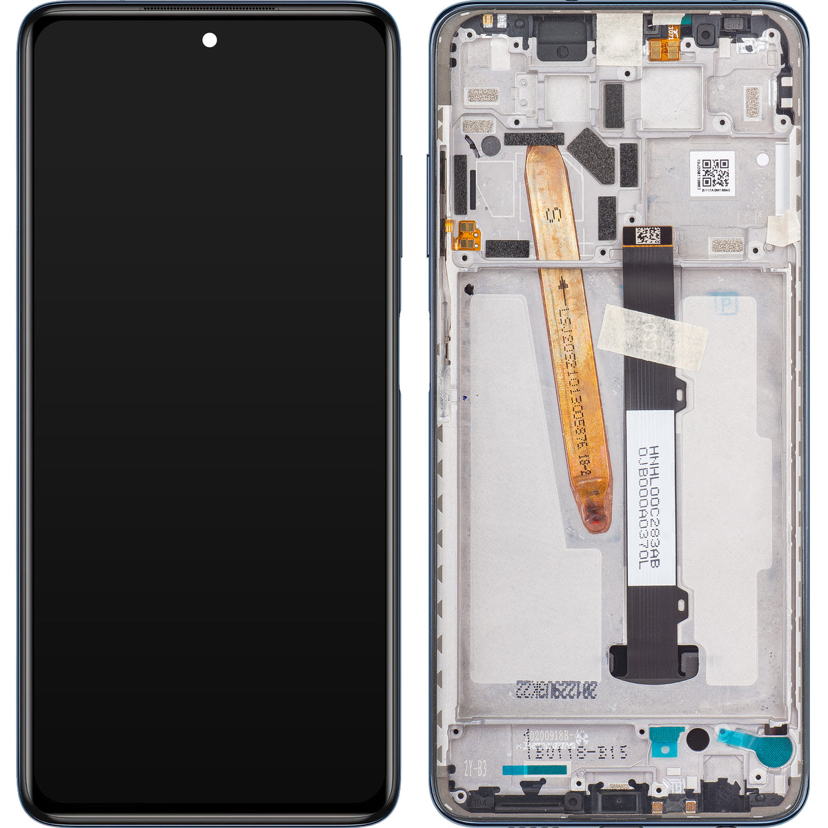 Zaslon s dodirnim zaslonom Xiaomi Poco X3 Pro, s okvirom, crni, Service Pack 560002J20S00