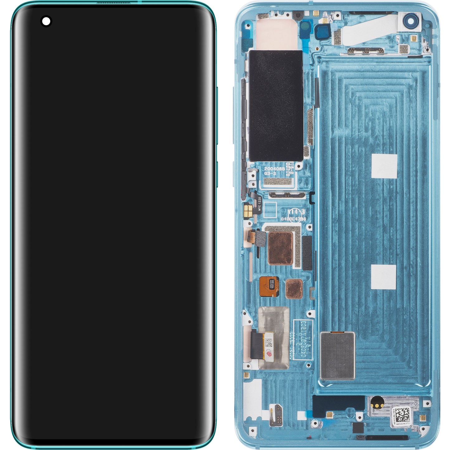 Display s dodirnim zaslonom Xiaomi Mi 10 5G, s okvirom, Verzija 7, Zelena, Servisni paket 56000K00J200