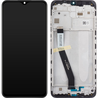Display s Touchscreenom Xiaomi Redmi 9, s Okvirom, Crni, Service Pack 5600050J1900