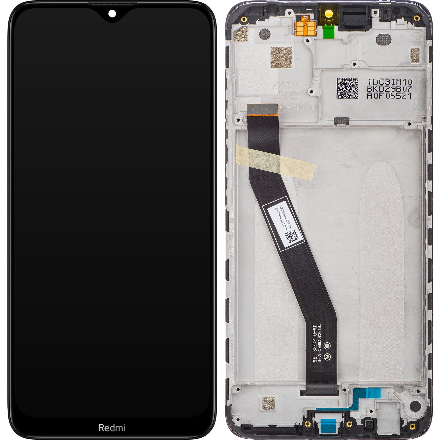 Zaslon s dodirnim ekranom Xiaomi Redmi 8, s okvirom, crni, Service Pack 5600040C3I00