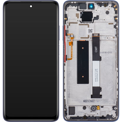 Display s Touchscreenom Xiaomi Redmi Note 9 Pro 5G / Mi 10T Lite 5G, s okvirom, Sivi, Service Pack 5600040J1700