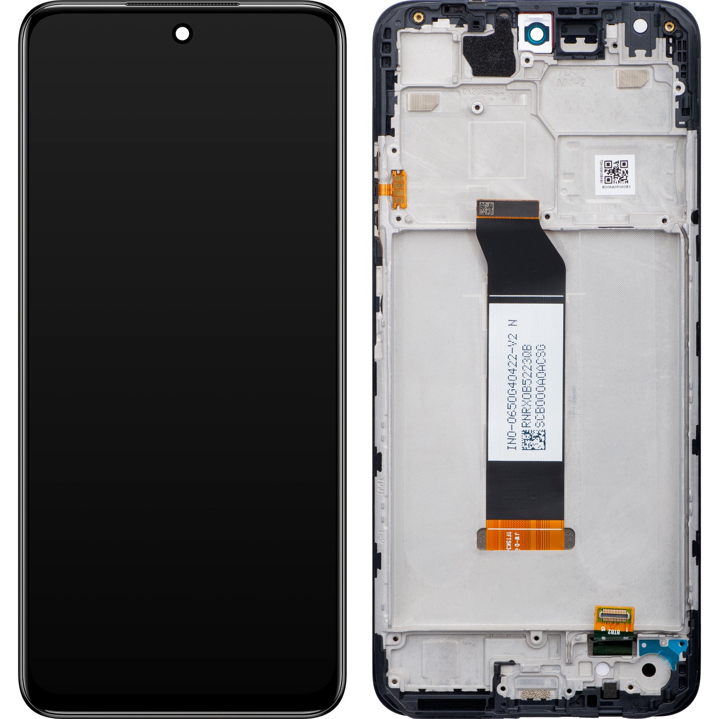 Zaslon s dodirnim ekranom Xiaomi Redmi Note 10 5G, s okvirom, sivi, paket za servis 5600020K1900