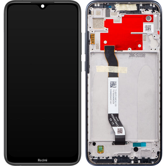 Display s Touchscreenom Xiaomi Redmi Note 8T, s Okvirom, Crni, Service Pack 5600040C3X00
