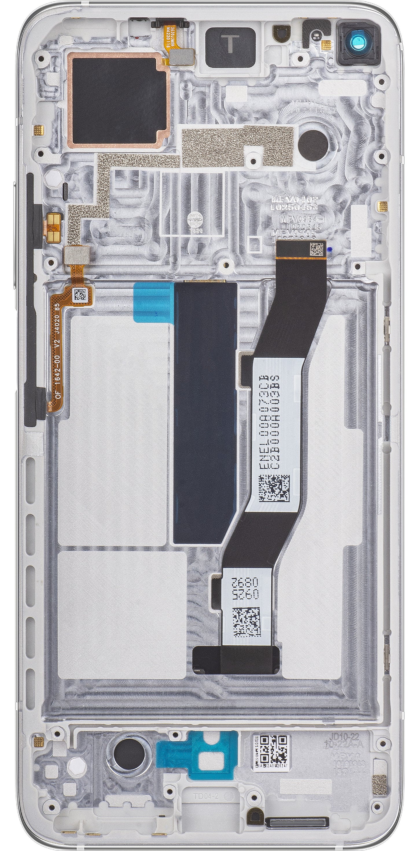 Zaslon s dodirnim ekranom Xiaomi Redmi K30S / 10T 5G / 10T Pro 5G, s okvirom, srebrni, Service Pack 5600040J3S00