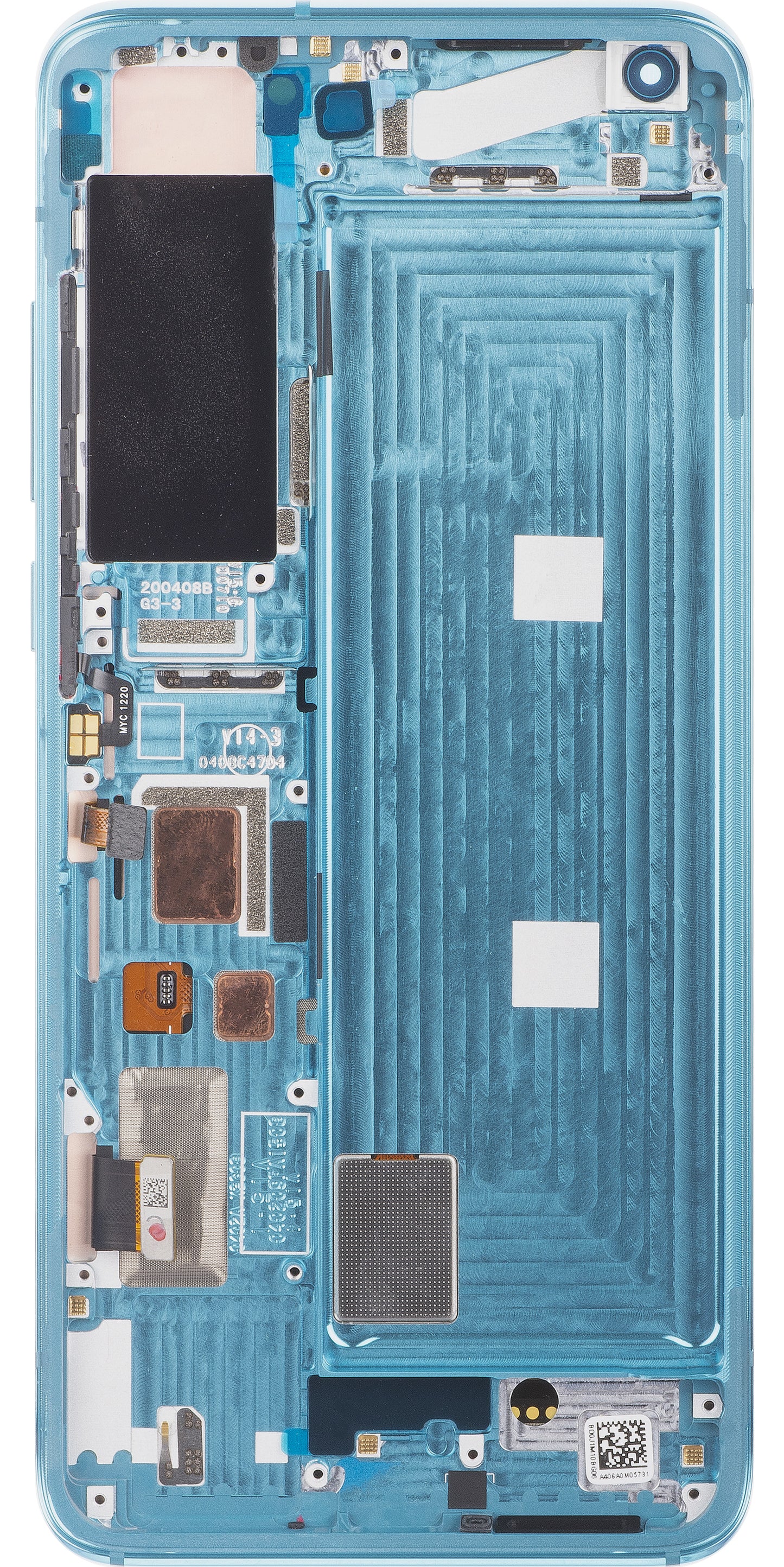 Display s dodirnim zaslonom Xiaomi Mi 10 5G, s okvirom, Verzija 7, Zelena, Servisni paket 56000K00J200