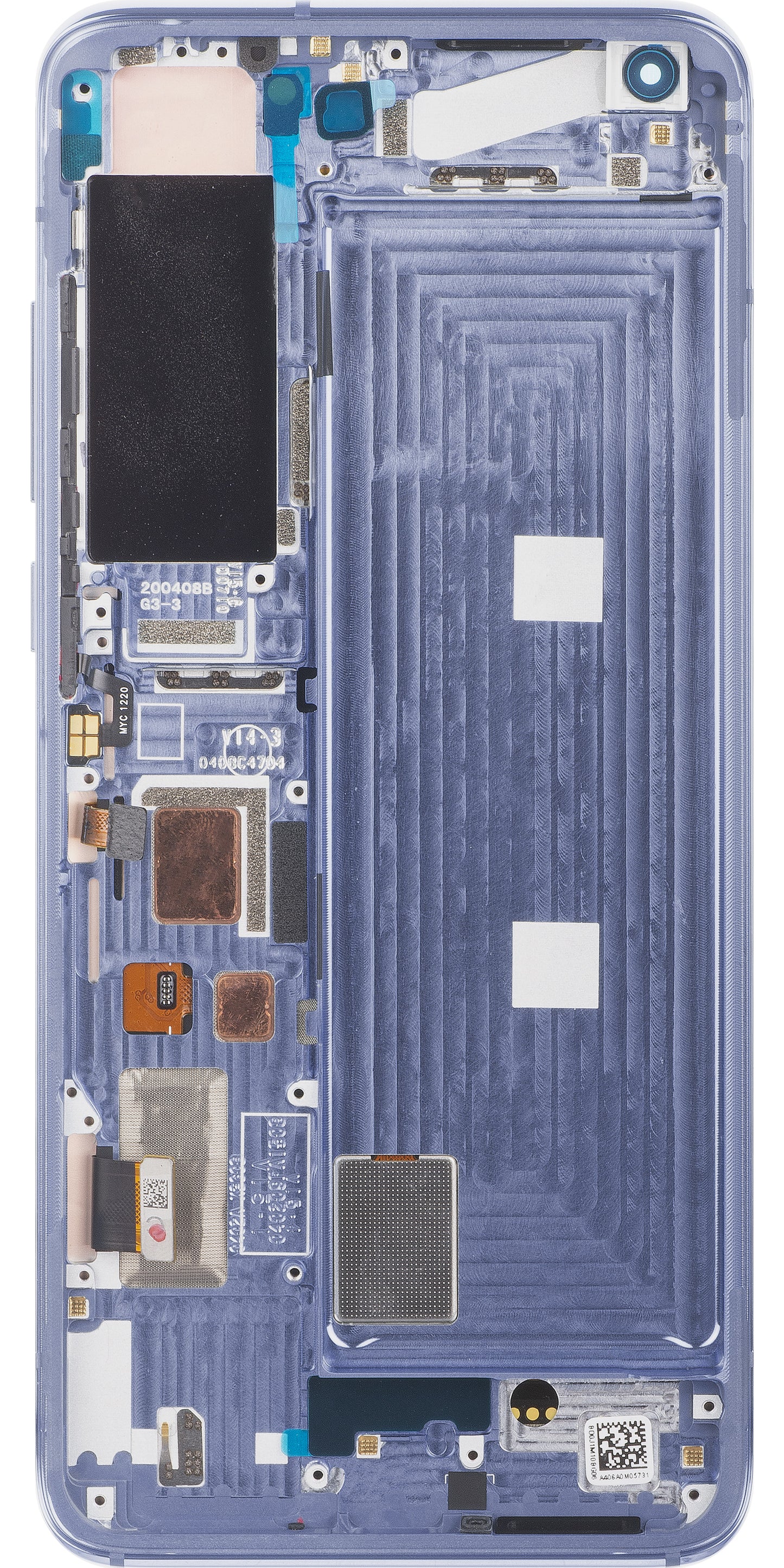 Zaslon s dodirnim ekranom Xiaomi Mi 10 5G, s okvirom, Verzija 7, Siva (Twilight Grey), Servisni paket 56000J00J200