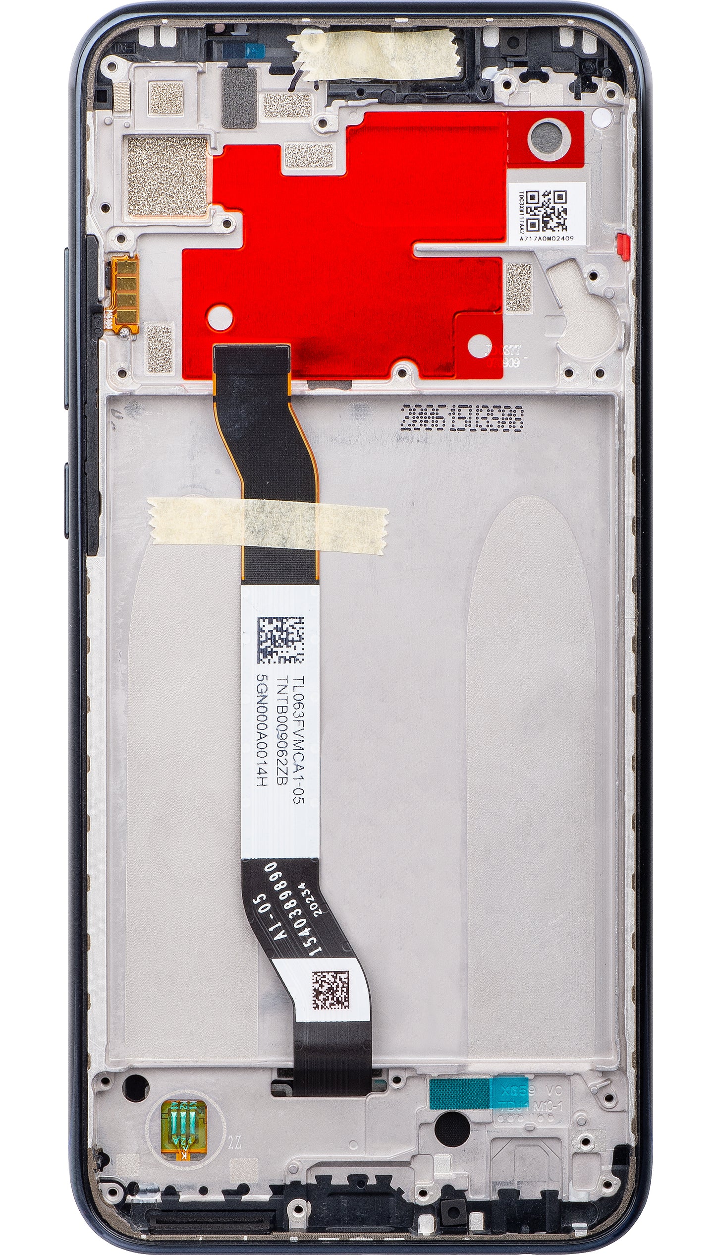 Display s Touchscreenom Xiaomi Redmi Note 8T, s Okvirom, Crni, Service Pack 5600040C3X00