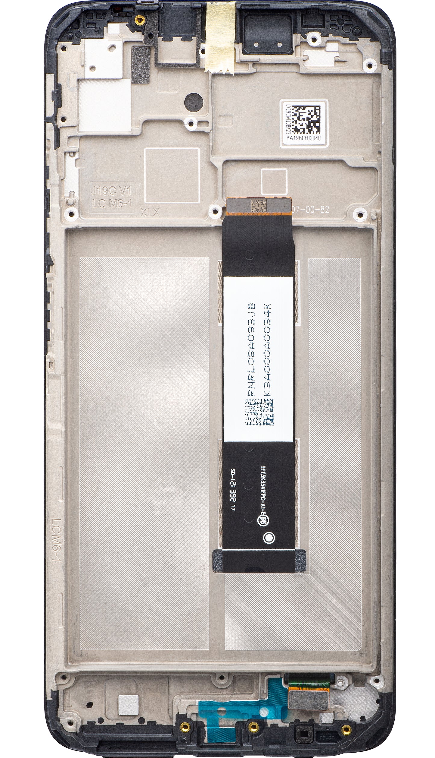 Zaslon s dodirnim ekranom Xiaomi Redmi 9T, s okvirom, crni, Service Pack 560001J19S00
