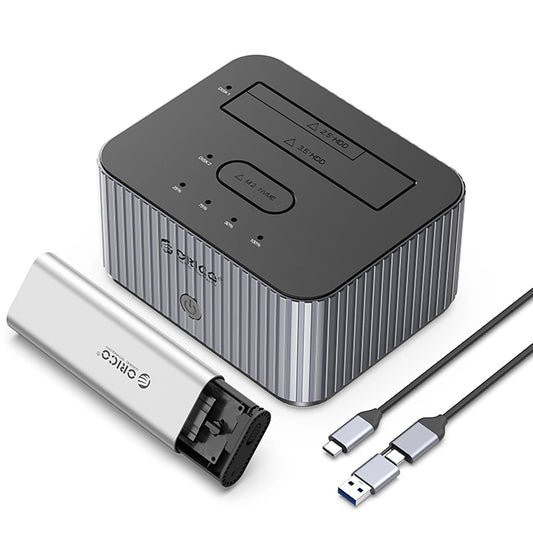 Docking Station Orico IT28E-C za HDD / SSD SATA 2.5inch / 3.5inch - SSD SATA M.2 NVMe, Siva