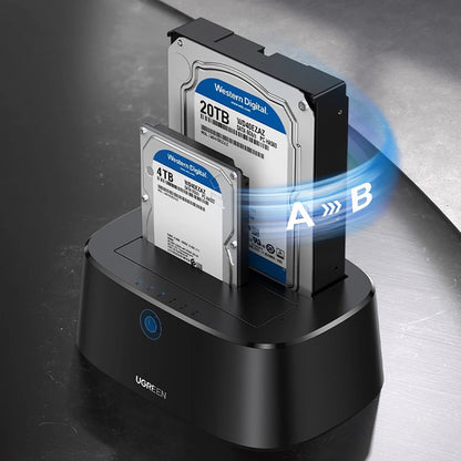 Docking Station UGREEN CM198 (50857) za HDD / SSD SATA 2.5inch / 3.5inch, Crna