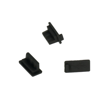 Čep protiv prašine za telefonski port OEM, USB-A, Set 10 komada, Crna