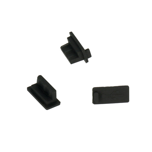 Čep protiv prašine za telefonski port OEM, USB-A, Set 10 komada, Crna
