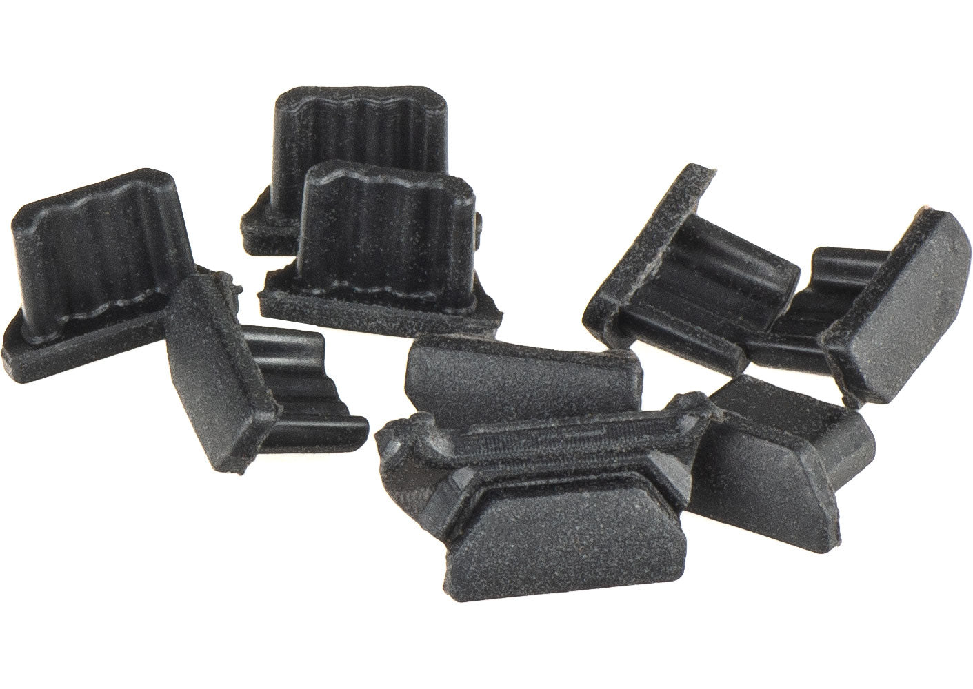 Čep protiv prašine za telefonski port OEM, microUSB, Set 10 komada, Crna