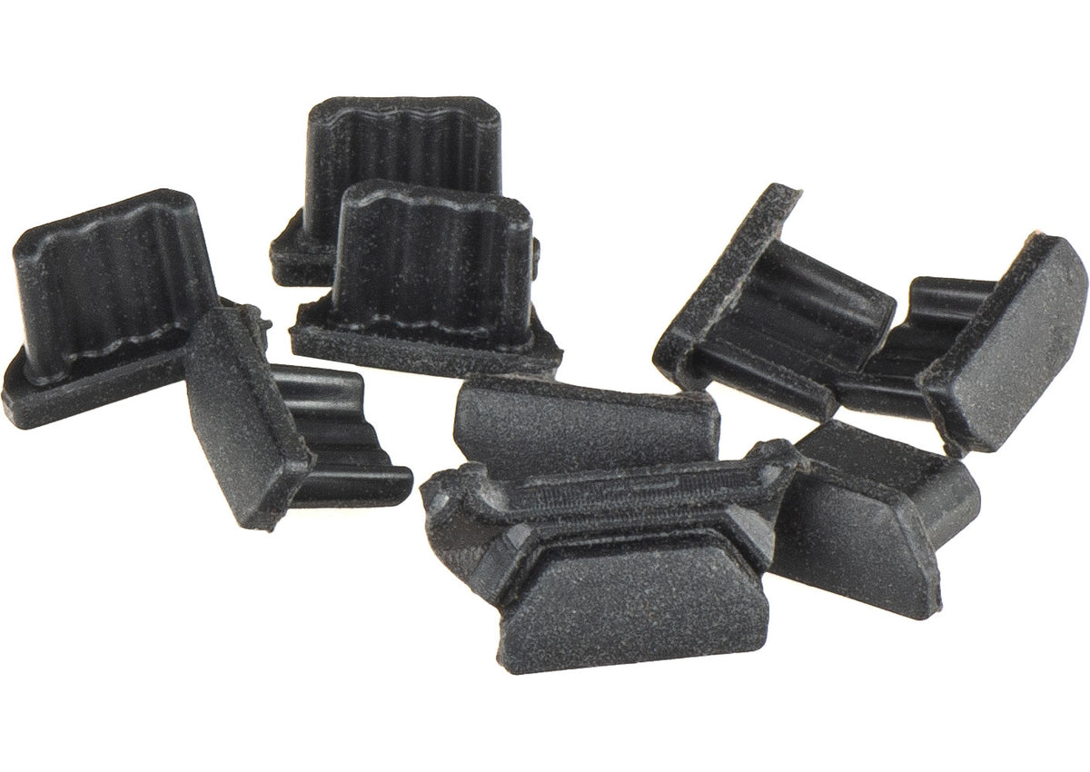 Čep protiv prašine OEM, microUSB, Set 10 komada, Crna