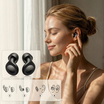 Čepići za uši Tech-Protect QuietFit, Crni