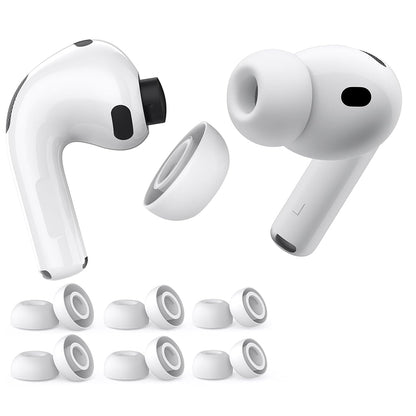 Čepovi Techsuit ET2 za Apple AirPods Pro 3, Veličina XS / S / L, Bijeli