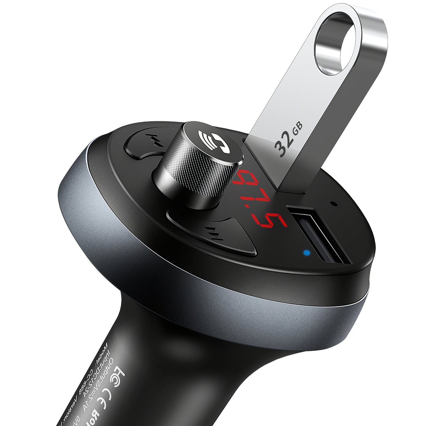 FM Bluetooth modulator McDodo, 2 x USB-A