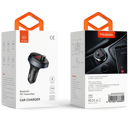 FM Bluetooth modulator McDodo, 2 x USB-A
