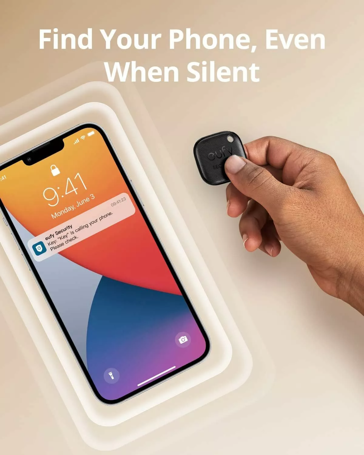 Eufy Security SmartTrack Link za iOS Series, Set 2 komada, Crna E87B0011