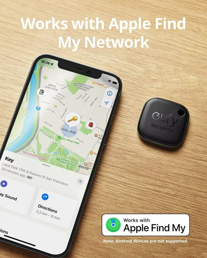 Eufy Security SmartTrack Link za iOS Series, Set 2 komada, Crna E87B0011