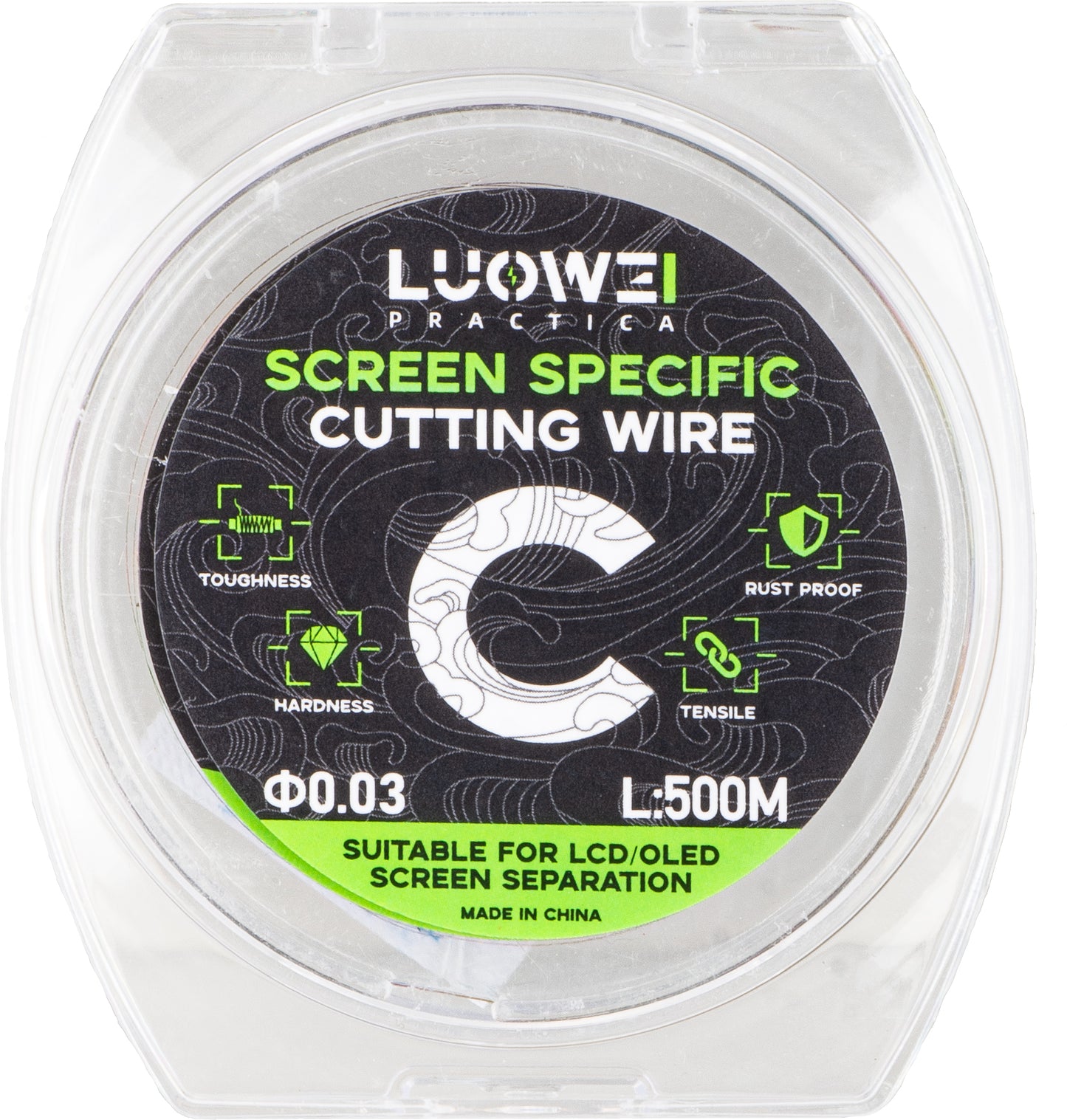 Luowei molibdenska nit, 0,03 mm, 500 m