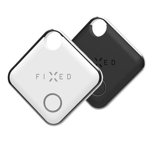 Fixed SmartTag Duo za iOS, Set 2 Komada, Bijela / Crna