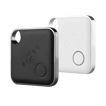 Fixed SmartTag Duo za iOS, Set 2 Komada, Bijela / Crna
