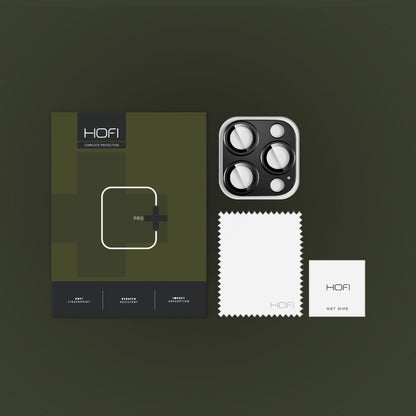 Zaštitna folija za stražnju kameru HOFI Fullcam za Apple iPhone 16 Pro Max / 16 Pro, Kaljeno staklo, Crna