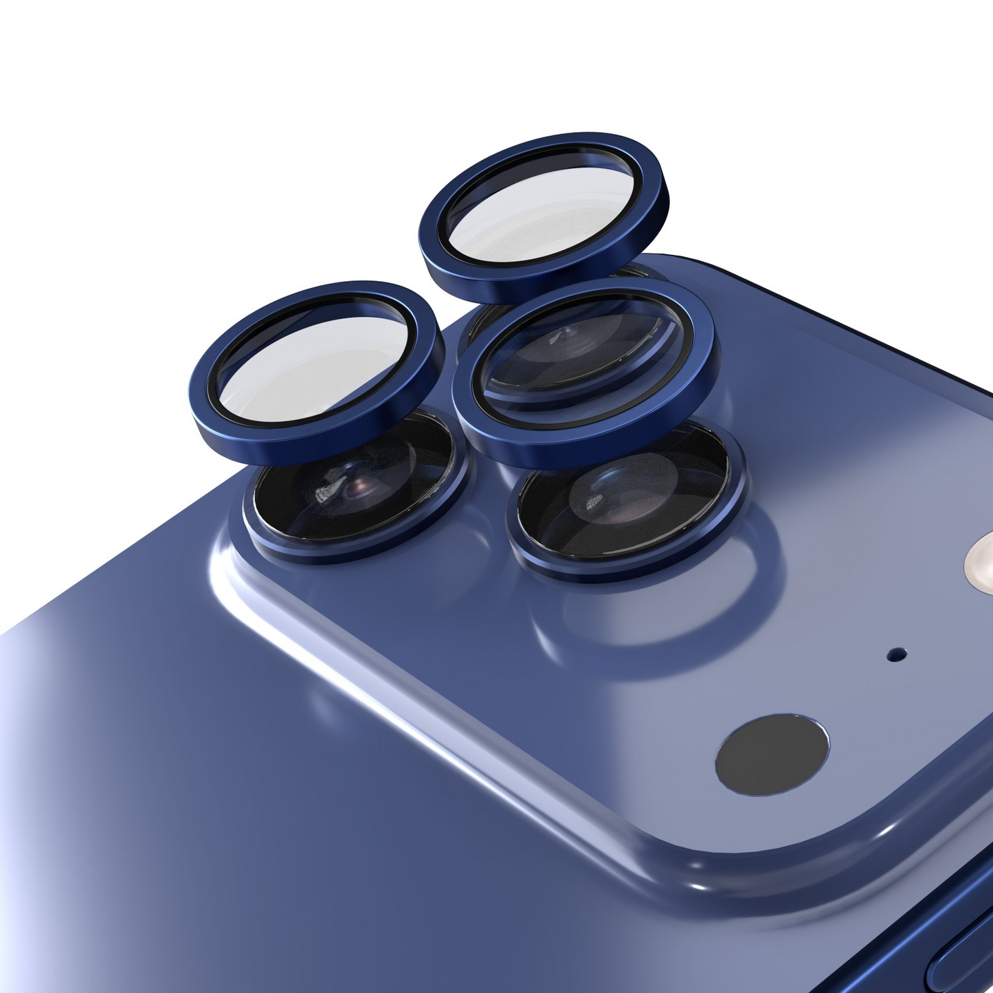 Zaštitna folija za stražnju kameru Etteri za Apple iPhone 17 Pro Max / 17 Pro, Kaljeno staklo, Plava