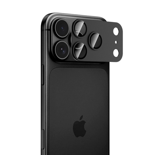 Stražnja zaštitna folija Tech-Protect CamFull Fit+ za Apple iPhone 18 Pro Max, Kaljeno staklo, Crna