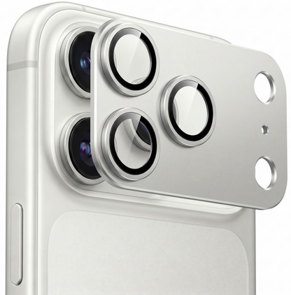 Stražnja zaštitna folija za kameru Tech-Protect CamFull Fit+ za Apple iPhone 18 Pro, kaljeno staklo, srebrna