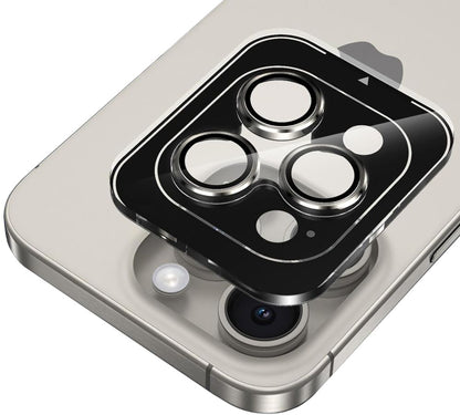 Folija za zaštitu stražnje kamere Tech-Protect CamRing PRO+ za Apple iPhone 14 Pro Max / 14 Pro, Kaljeno staklo, Crna