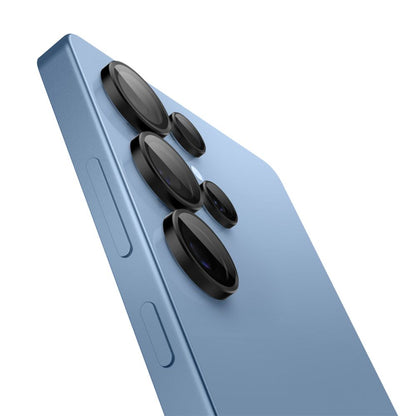 Zaštitna folija za stražnju kameru Spigen GlastR EZ FIT Optik Pro HD za Samsung Galaxy S25 Ultra S938, Kaljeno staklo, Set od 2 komada, Crna
