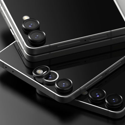 Zaštitna folija za stražnju kameru Ringke za Samsung Galaxy Z Flip7 F766, Kaljeno staklo, Set od 2 komada, Crna