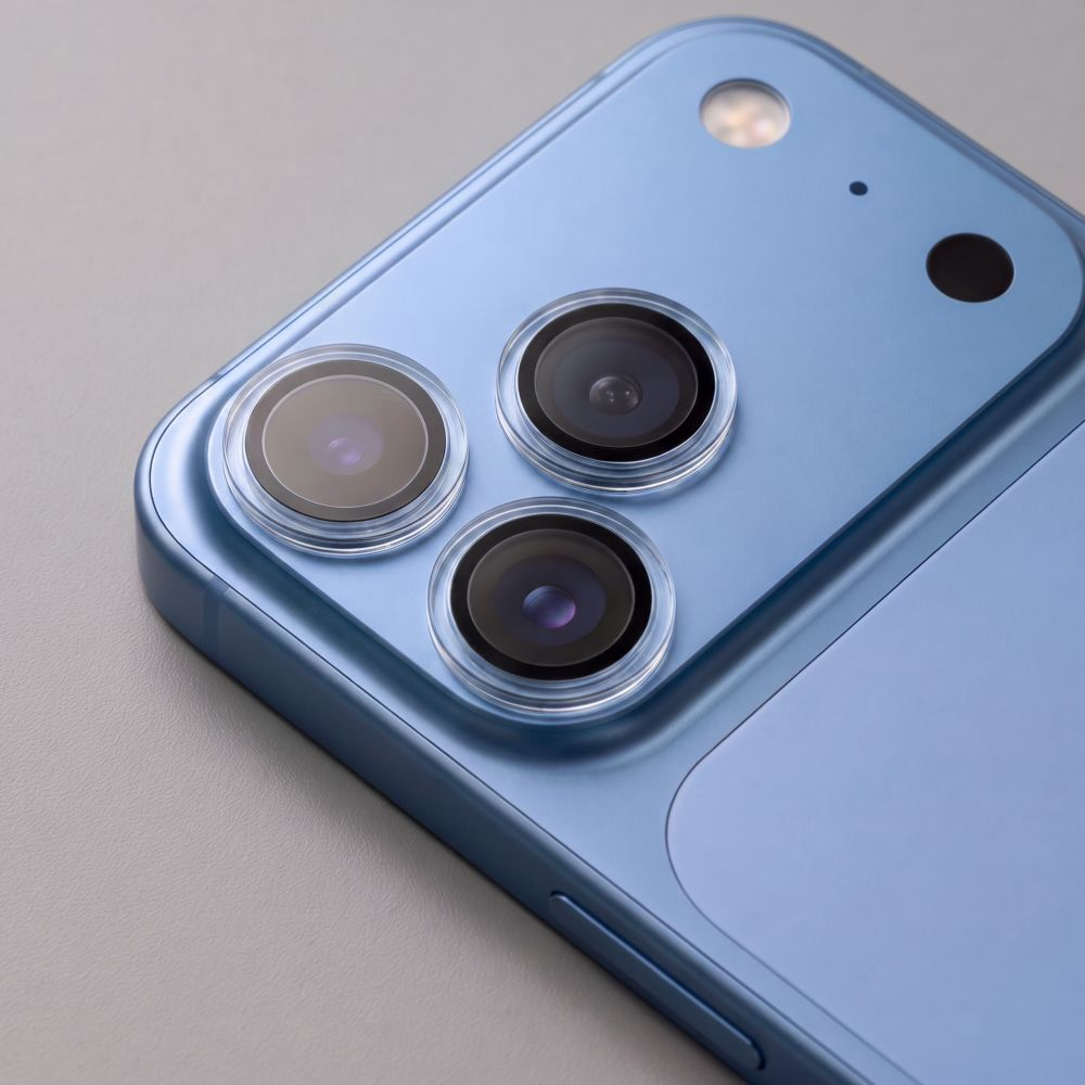Stražnja zaštitna folija za kameru Tech-Protect CamRing Fit+ za Apple iPhone 18 Pro / 18 Pro Max, Kaljeno staklo, Prozirna