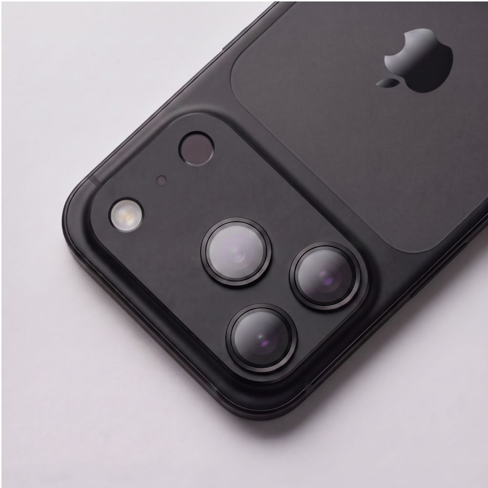 Stražnja zaštitna folija Tech-Protect CamFull Fit+ za Apple iPhone 18 Pro Max, Kaljeno staklo, Crna