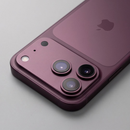 Stražnja zaštitna folija za kameru Tech-Protect CamFull Fit+ za Apple iPhone 18 Pro Max, Kaljeno staklo, Boja vina