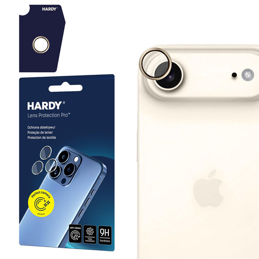 Zaštitna folija za stražnju kameru 3MK Hardy Protection Pro za Apple iPhone 17 Air, Kaljeno staklo, Zlatna