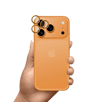 Zaštitna folija za stražnju kameru 3MK Hardy Protection Pro za Apple iPhone 17 Pro Max / 17 Pro, Kaljeno staklo, Narančasta
