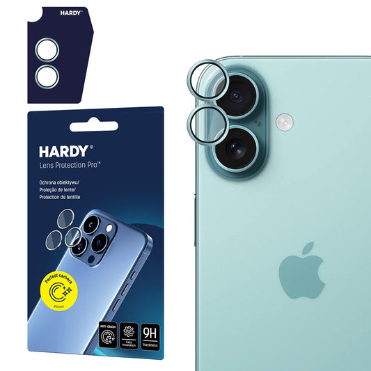 Zaštitna folija za stražnju kameru 3MK Hardy Protection Pro za Apple iPhone 17, Kaljeno staklo, Zelena