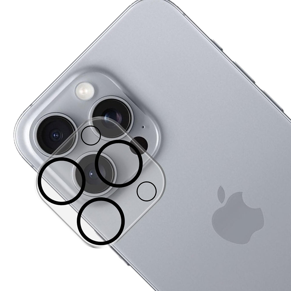 Zaštitna folija za stražnju kameru 3MK Pro Full Cover za Apple iPhone 16 Pro Max / 16 Pro, Kaljeno staklo, Crna