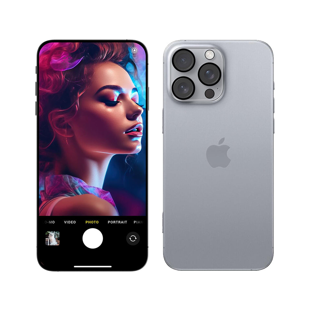 Zaštitna folija za stražnju kameru 3MK Pro Full Cover za Apple iPhone 17 Pro Max, Kaljeno staklo, Crna