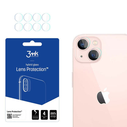 Zaštitna folija za stražnju kameru 3MK Protection za Apple iPhone 14, fleksibilno staklo, set od 4 komada, prozirna