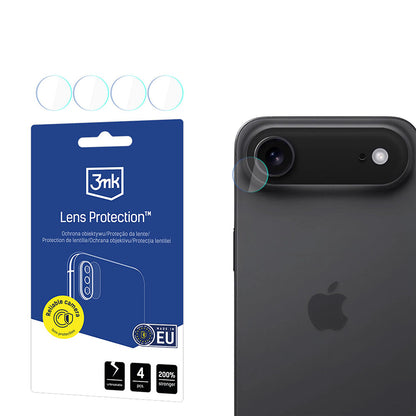 Zaštitna folija za stražnju kameru 3MK Protection za Apple iPhone 17 Air, Kaljeno staklo, Set od 4 komada, Prozirna