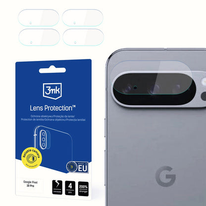 Zaštitna folija za stražnju kameru 3MK Protection za Google Pixel 10 Pro, fleksibilno staklo, set od 4 komada, prozirna